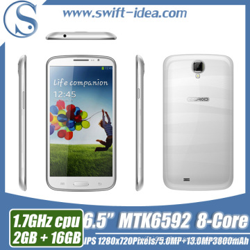 New Model 6.5inch Mtk6592 Octa Core 2GB+16GB IPS HD 13MP 3G Android Smartphone (U692)